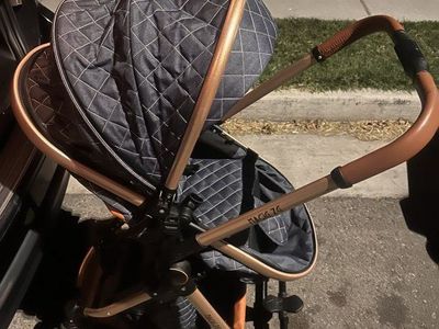 Mima Xari 2-in-1 Stroller & Bassinet System - Black/Rose Gold (UsedGood)