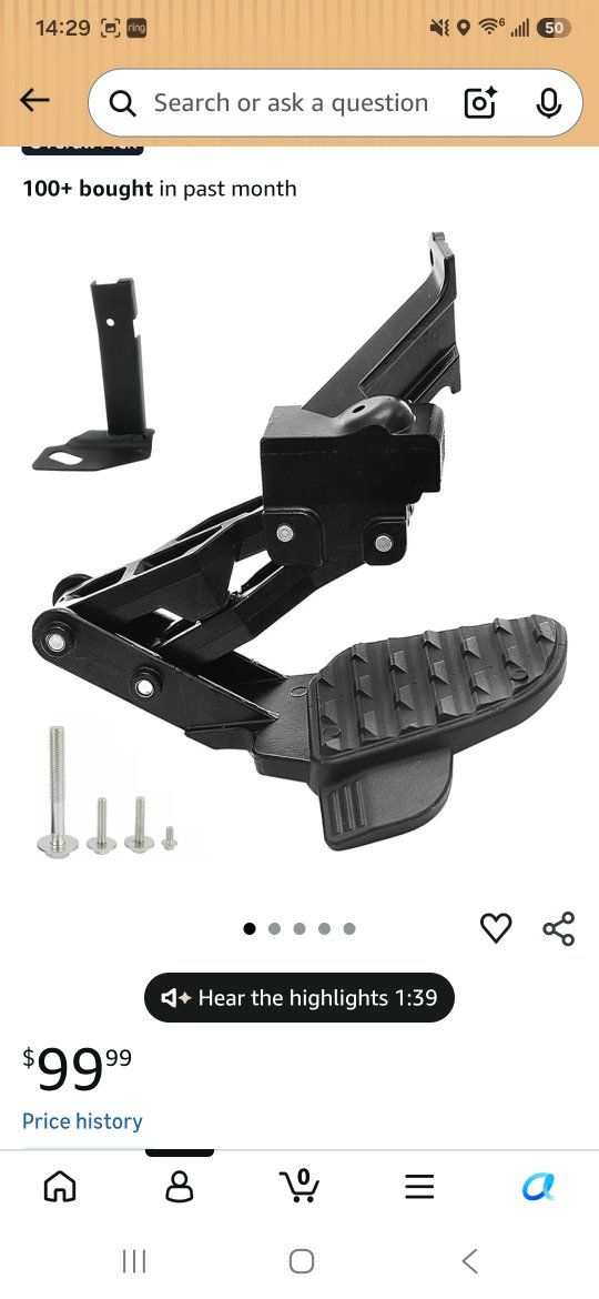 Truck bed step
