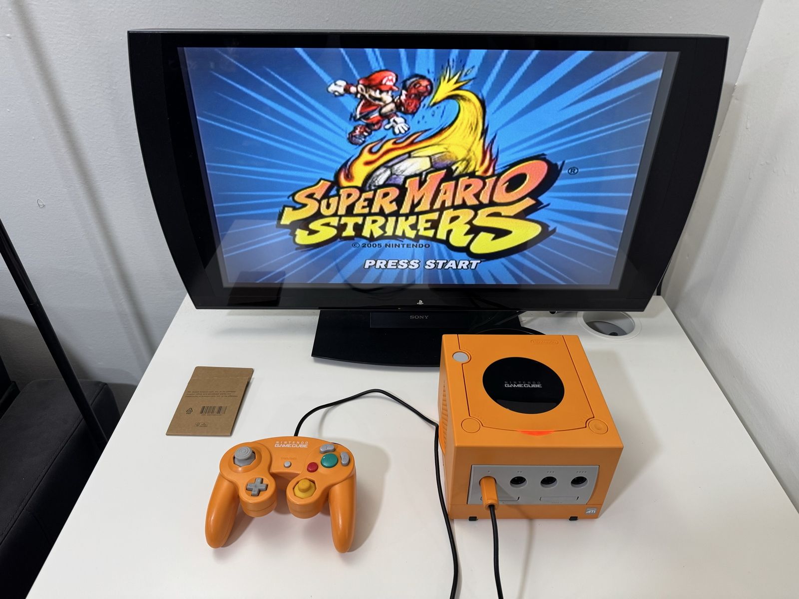 Nintendo Gamecube Orange Spicy / Modded W/ Games