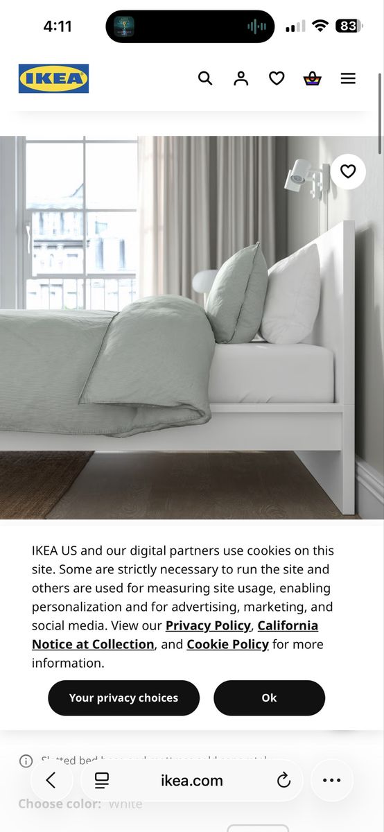 Queen bed frame