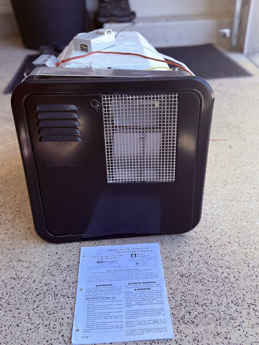 Suburban RV Gas-Electric Water Heater with Direct Spark Ignition - 12 Gallon