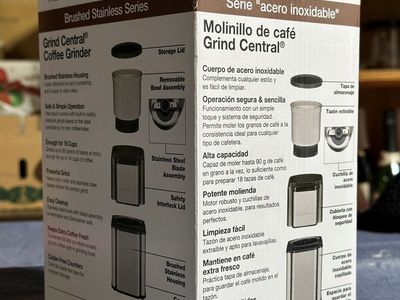 NEW Cuisinart DCG-12BC Grind Central Coffee Grinder, Blade, Silver