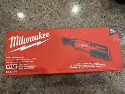 Milwaukee M12 2457-20 3/8" Cordless Ratchet - Tool Only (New)