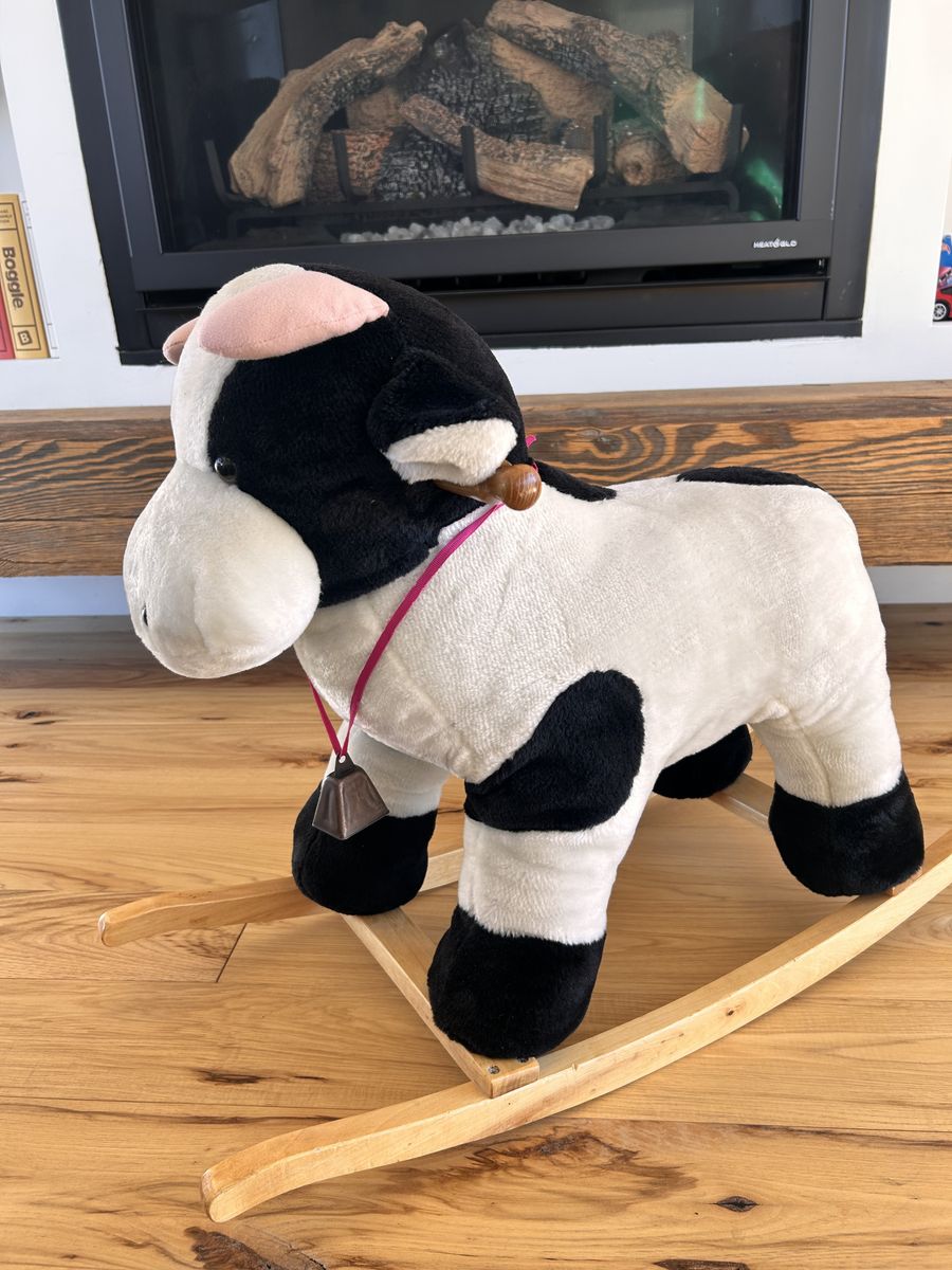 Rocking Plush Cow