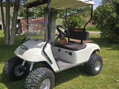 EZ-GO Gas Golf cart lifted