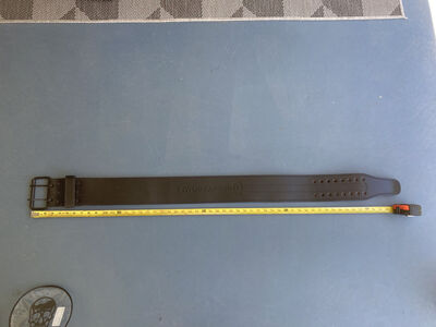 NEW: Gymreapers Weightlifting Belt 6MM Genuine Leather - Double Prong Power Belt Heavy Duty 4-Inch Wide