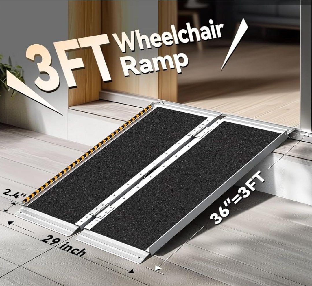 3' Vevor Folding Aluminum Ramp
