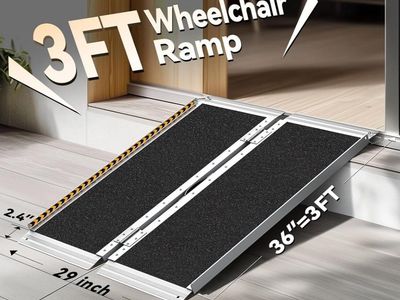 3' Vevor Folding Aluminum Ramp
