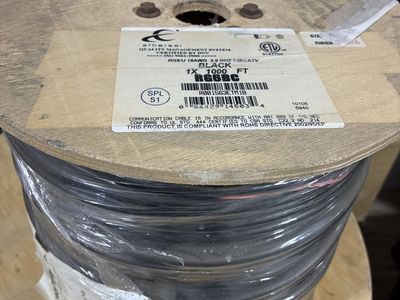 Coax Cable New 1000 Ft. Roll RG6-U 18 AWG.