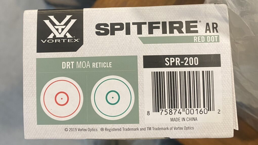 Vortex Spitfire AR Red Dot SPR-200