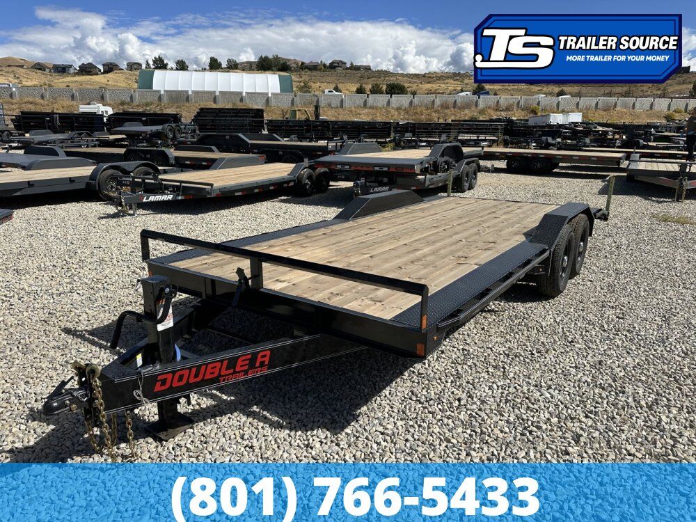 8.5x20 Double A Pro Series EQ Equipment Trailer - 15.4K GVWR Wide Body w/ Drive Over Fenders