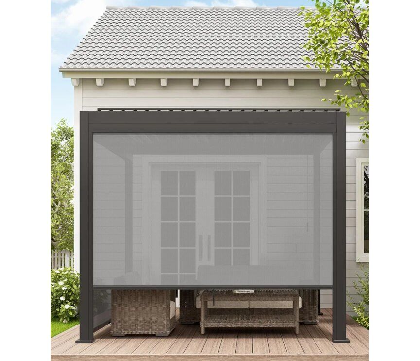 NEW Unishades Retractable Patio Pergola Sun Shade