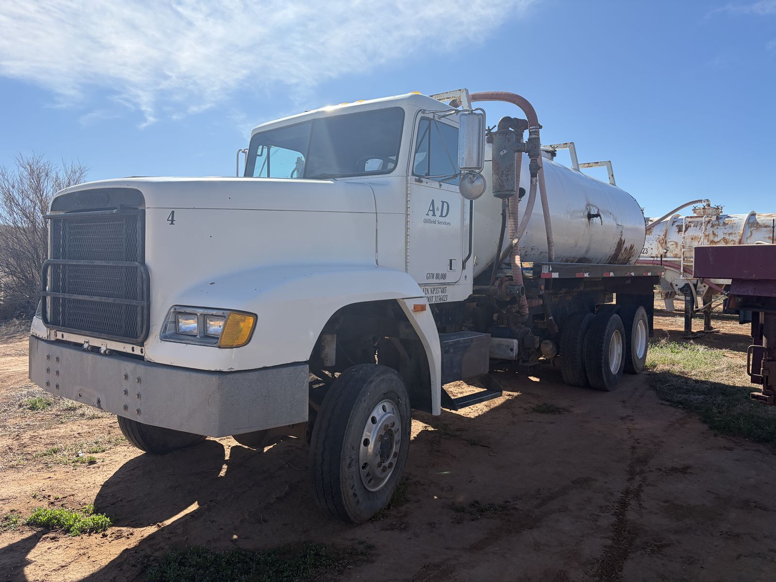 1992 Freightliner FLD120 6x6 Vacuum Tank Water Truck & Pup
