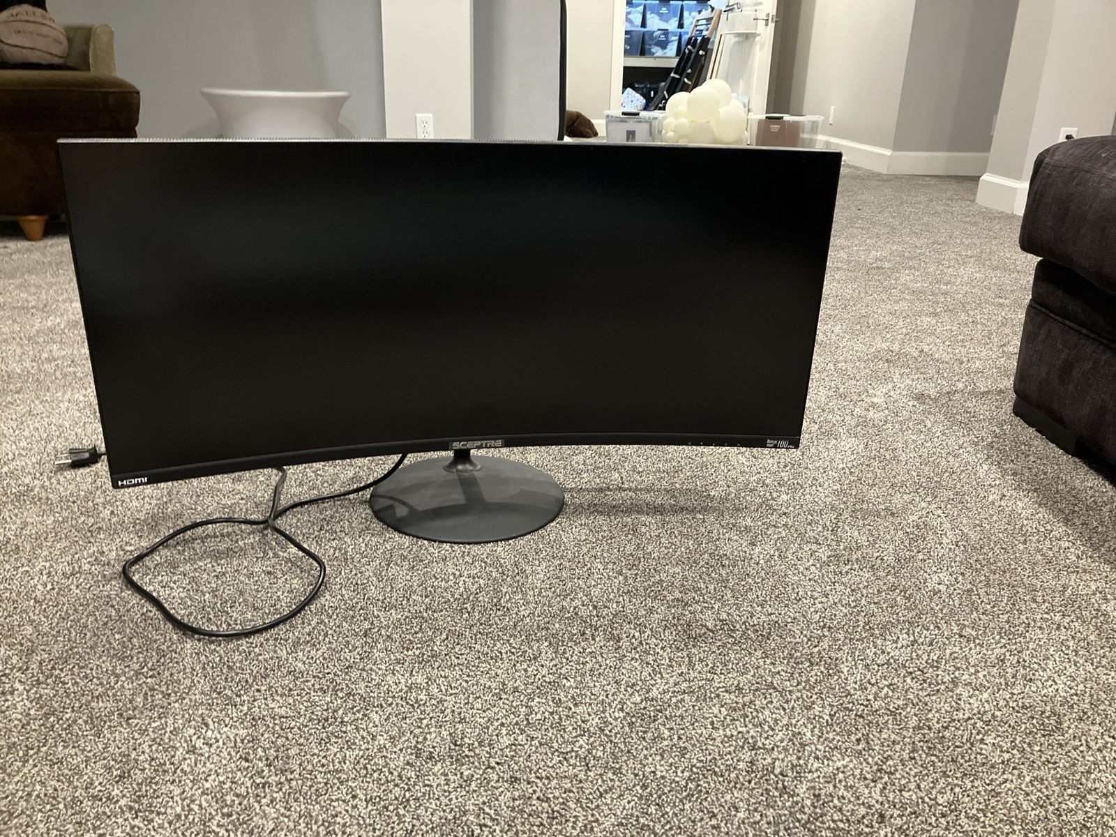 Sceptre C275B-144RN 27" Curved 144Hz 1080p Gaming Monitor HDMI DisplayPort