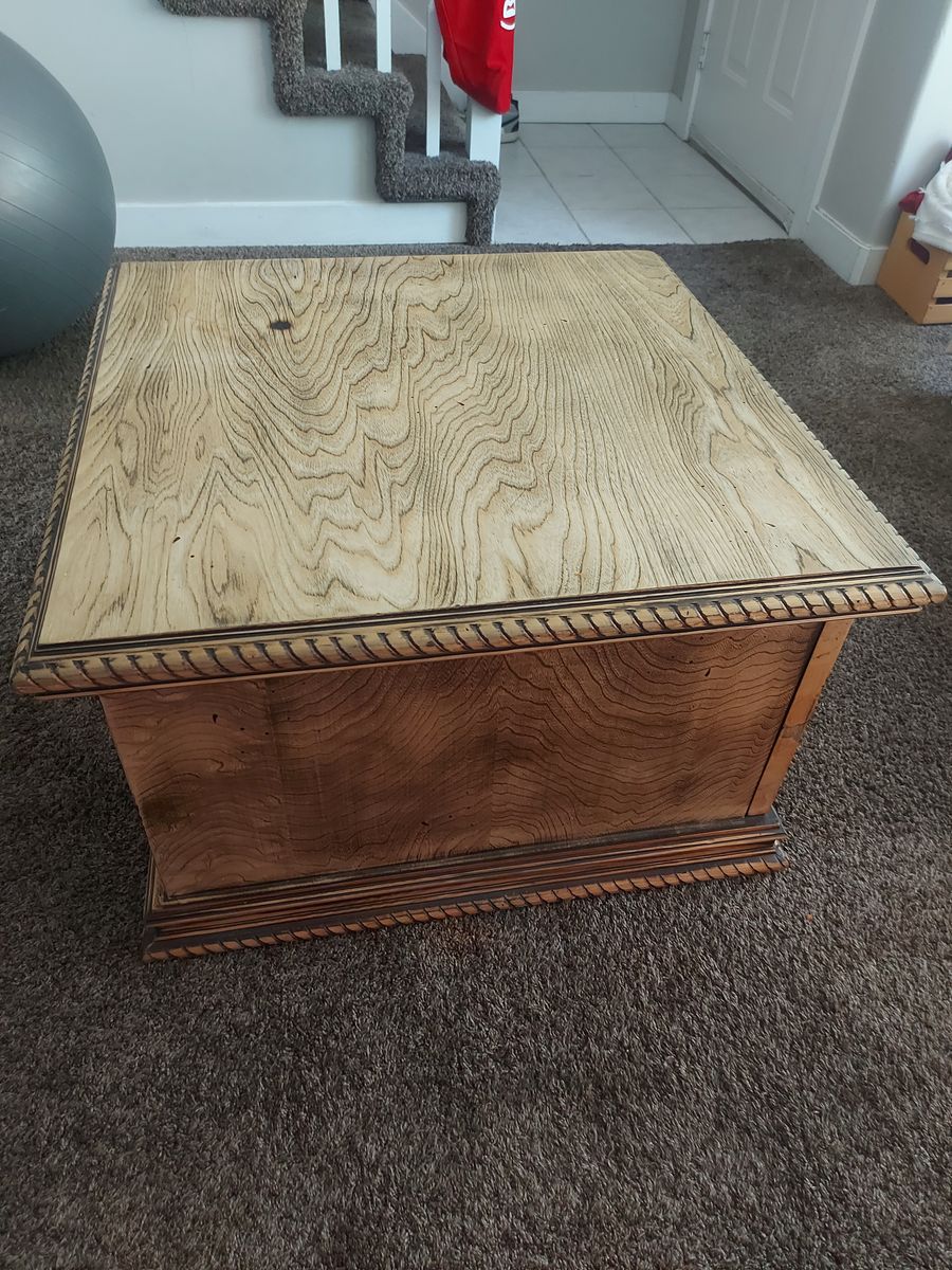wood coffee table