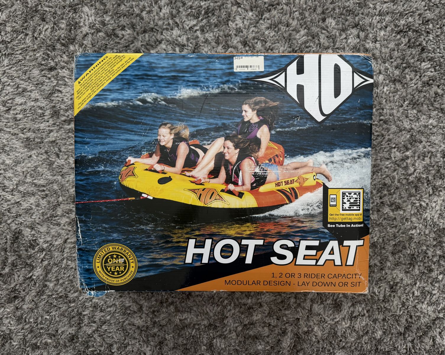 HO Sports Hot Seat 3-person Tube