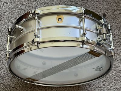 LUDWIG 5x14 Acrolite Snare Drum Baseball Bat Muflr