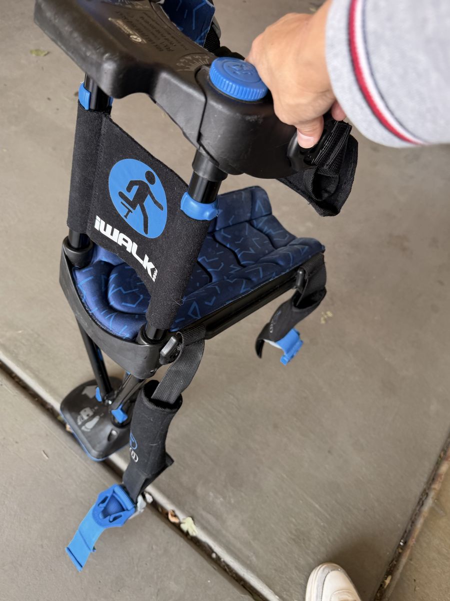 iWALK3.0 Hands-Free Crutch Mobility Aid - Black and Blue