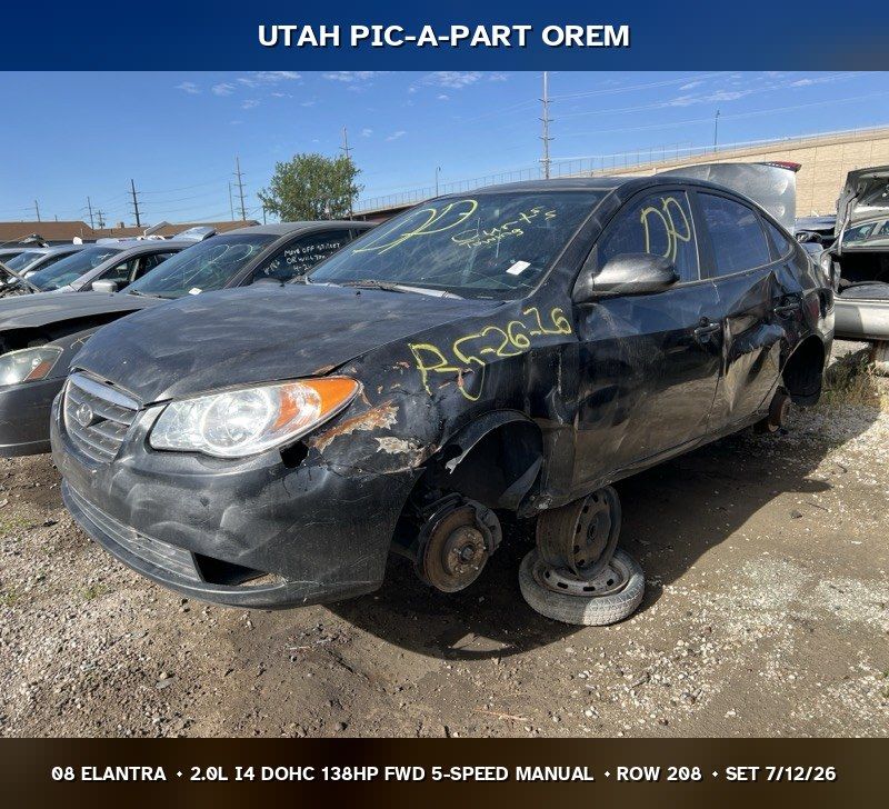 2008 Hyundai Elantra Parts - UTPAP Orem