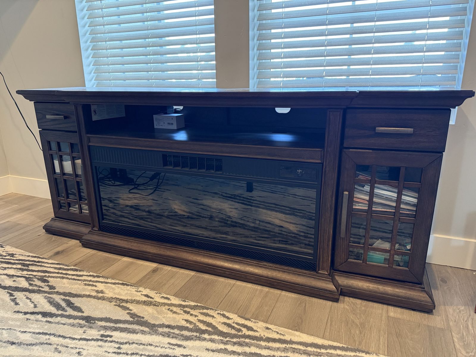 Nice TV Stand Fireplace