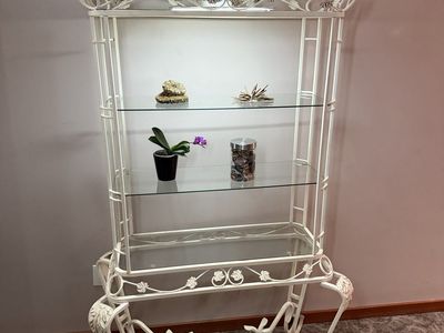 Vintage Metal & Glass Display Cabinet