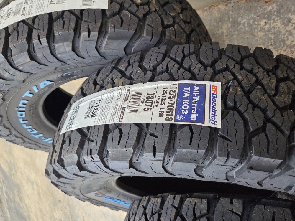 NEW BFGoodrich ko3 275/70/18