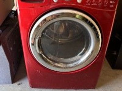 LG SteamDryer Red Front Load Electric Dryer - Used, Good Condition