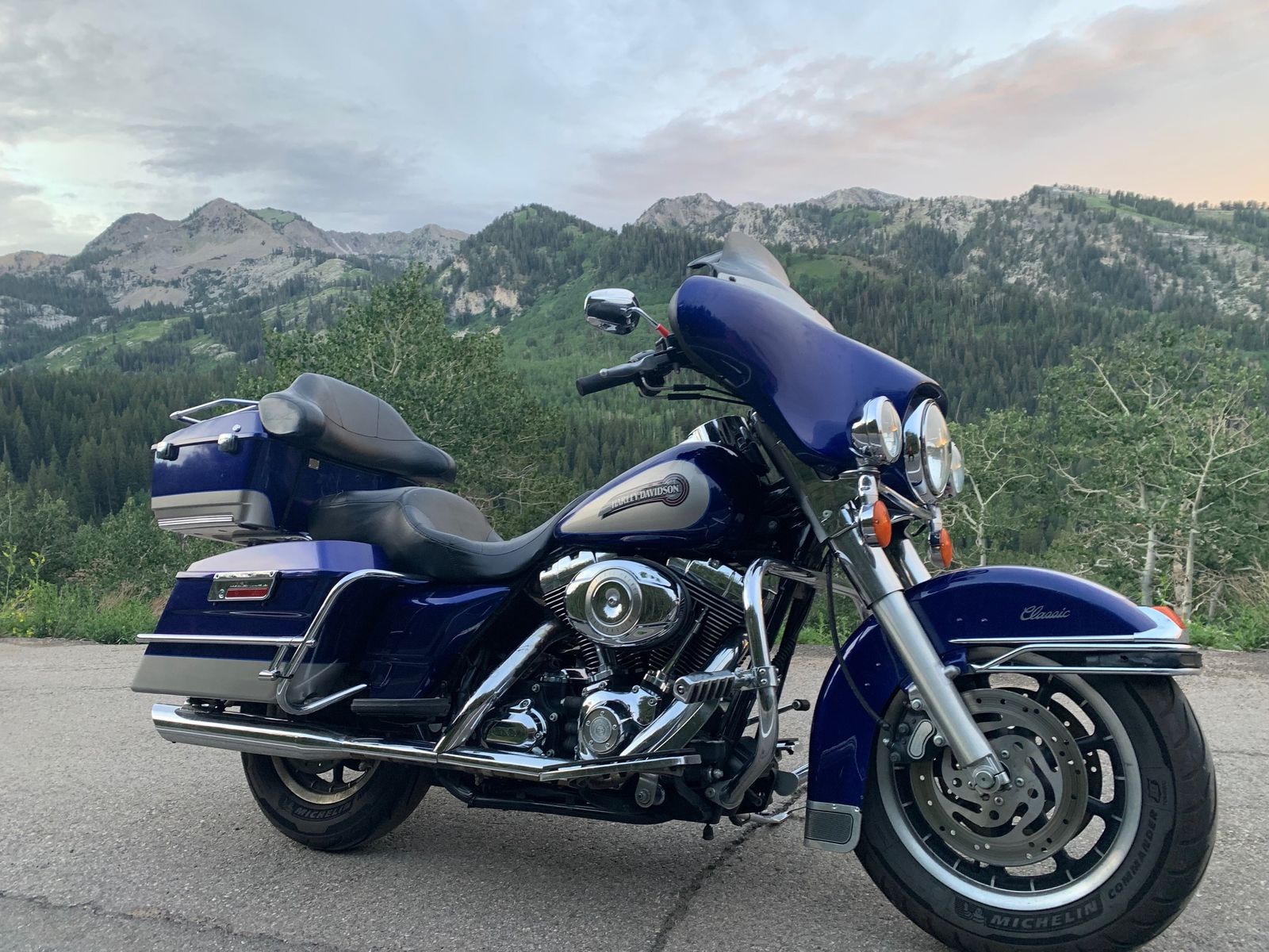 2007 Harley Davidson Electra Glide Classic - Blue Road Bike - Good Condition