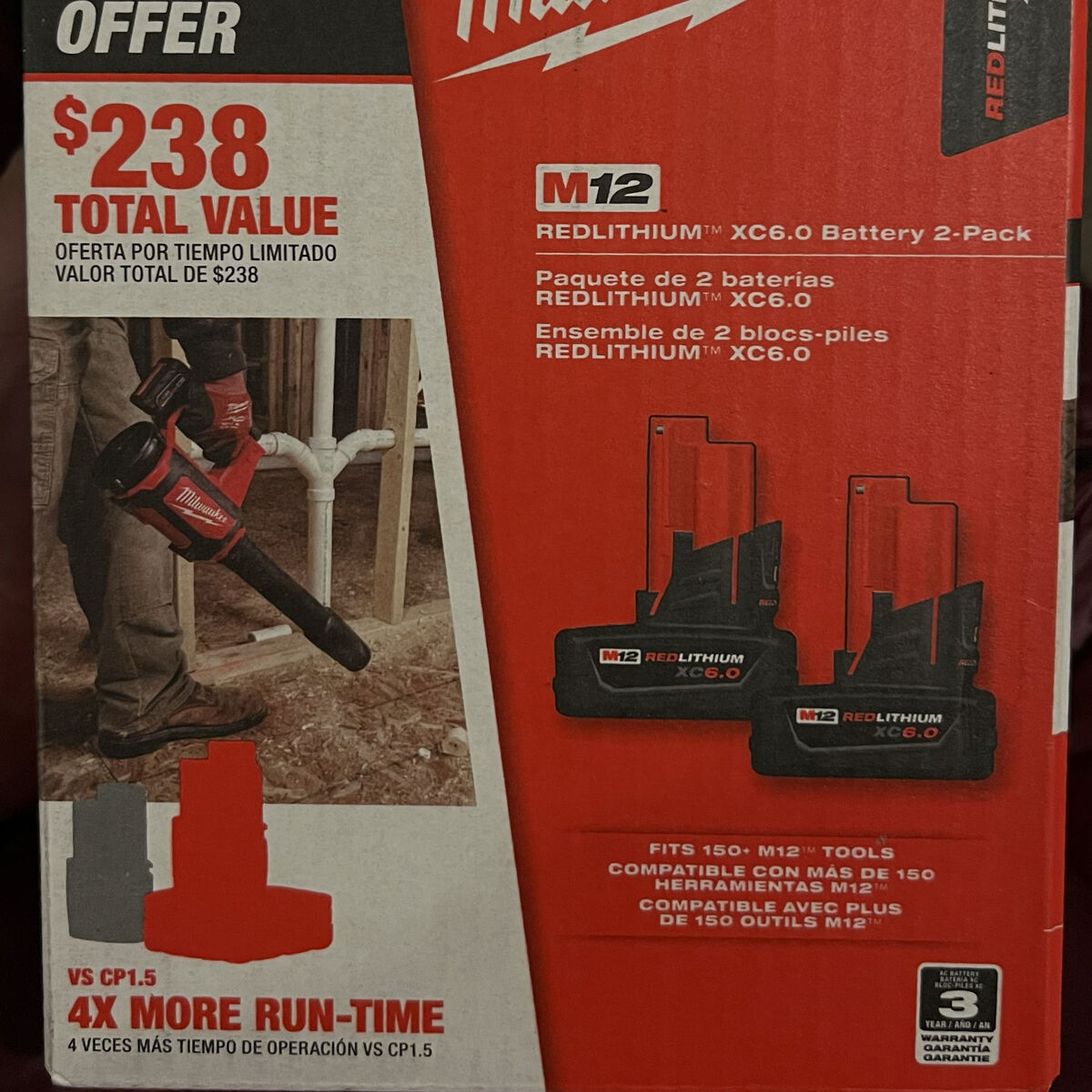 Milwaukee M12 Cx6.0