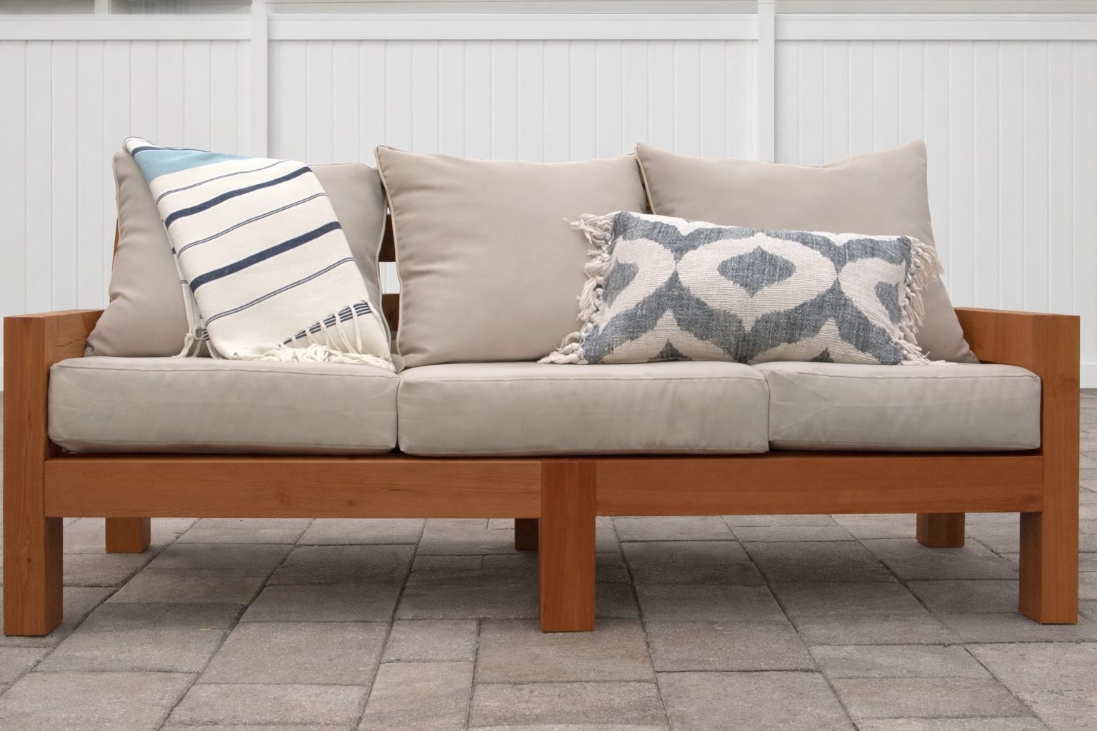Outdoor Sofa Cedar $100 Deposit Made To Order