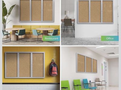 $373 LESS THAN AMAZON! BRAND NEW IN BOX Ghent PA34896K 4‘ X 8‘ Locking Enclosed Bulletin Board