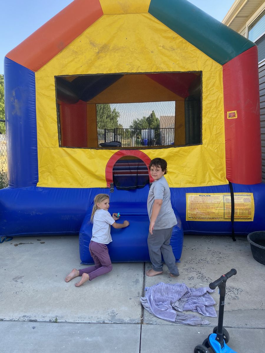 Industrial bounce house