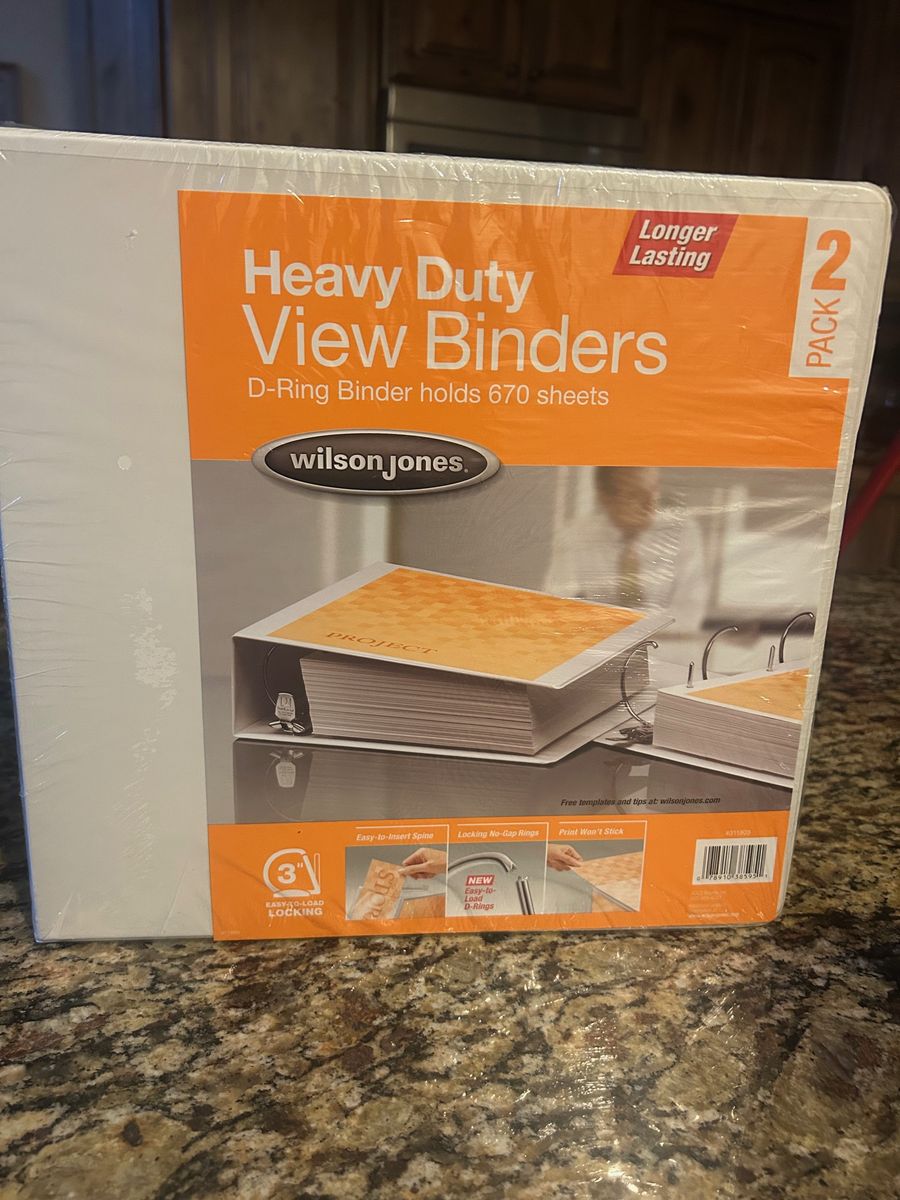 NEW Wilson Jones Heavy Duty View Binders
