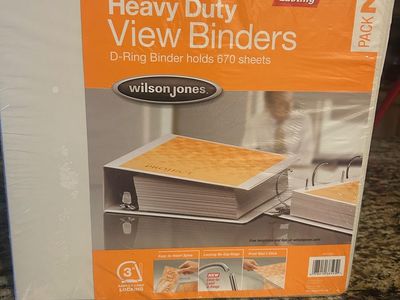 NEW Wilson Jones Heavy Duty View Binders