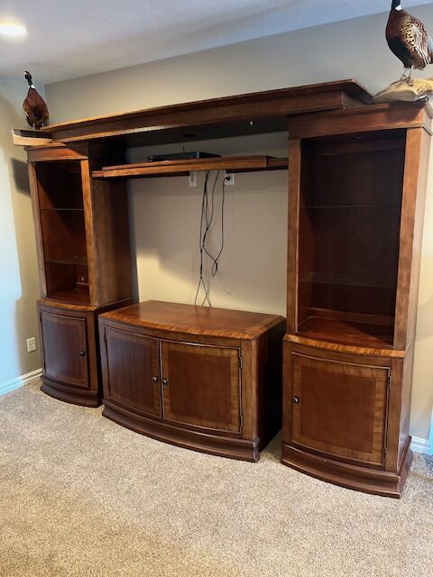 Beautiful Solid Wood Entertainment Center