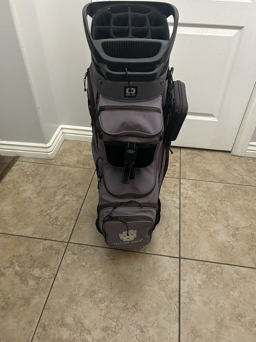 OGIO XL Cart Bag - Golf Club Organizer with Putter Well, Multiple Pockets, Hillside Club Logo
