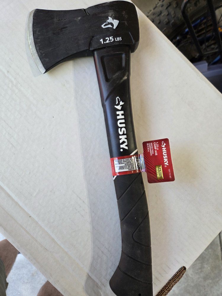 Husky 1.25 lbs Camp Axe with Anti-Shock Grip - New with Tags