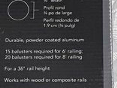 NEW Deckorators Round Classic Aluminum Balusters