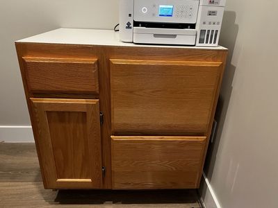 Wooden Storage & Filing Cabinet with Drawers – $85 | Cedar City Pickup