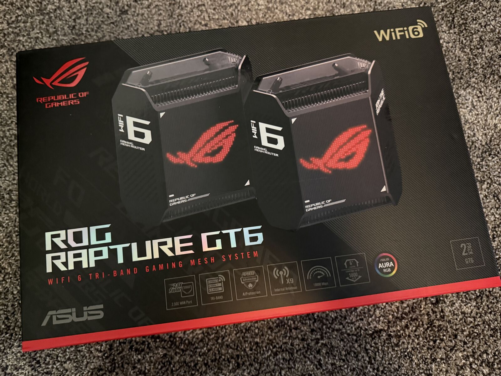 ASUS ROG GT6 AX10000 Wifi6 Mesh System