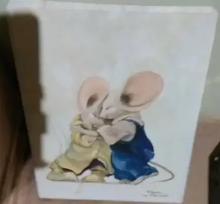 Canvas Mice Painting