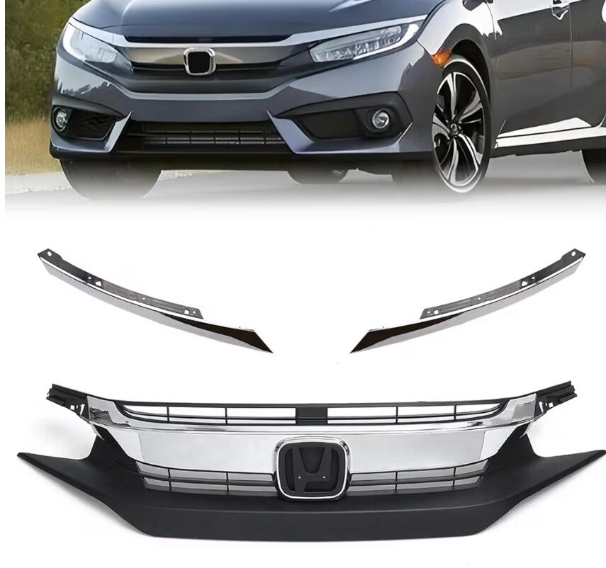 New 16-18 Honda Civic Coupe Sedan Grille