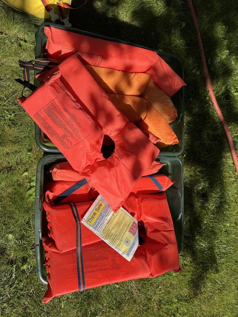 Life vests , adult and child sizes