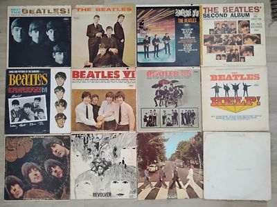 Beatles Records Lot of 12 LP Vinyl Apple VJ Capitol Rare Early Mono Pressings