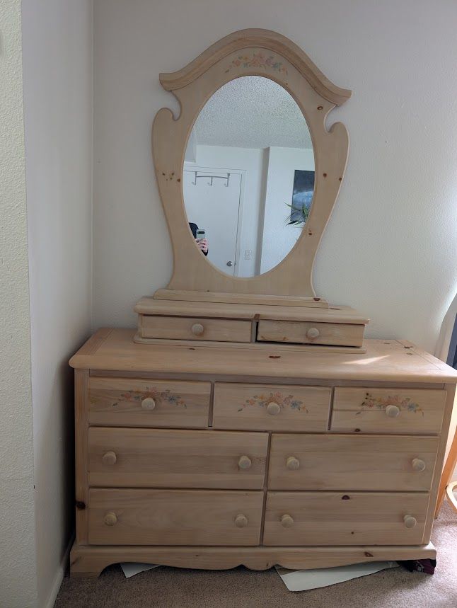 Vintage Wood Dresser