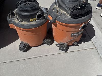 RIDGID 16 Gallon 6.5 Peak HP Wet/Dry Shop Vacuums - Set of 2 for Home/Workshop