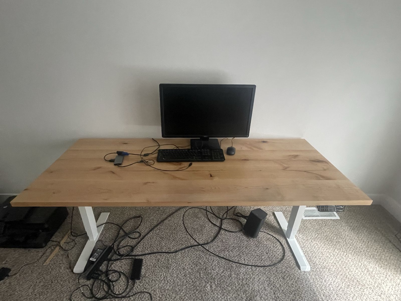 Standing Desk - Solid Wood Top - Great Condition