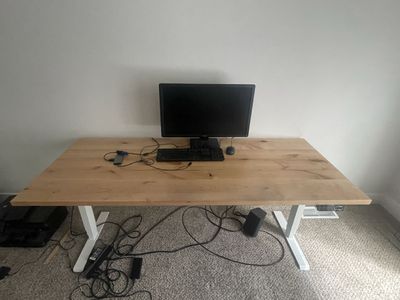 Standing Desk - Solid Wood Top - Great Condition
