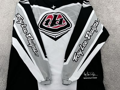 Two Motocross Jerseys – XL – Troy Lee Designs + Fly Racing