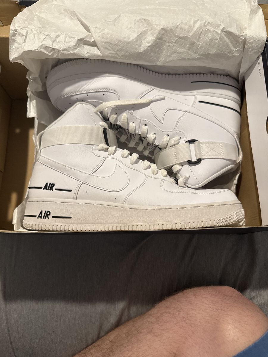 Nike Air Force 1 High '07 LV8 3 White Black Size 11